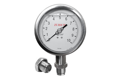 ZI.100.FLUSH - Manômetro com Membrana Rasante