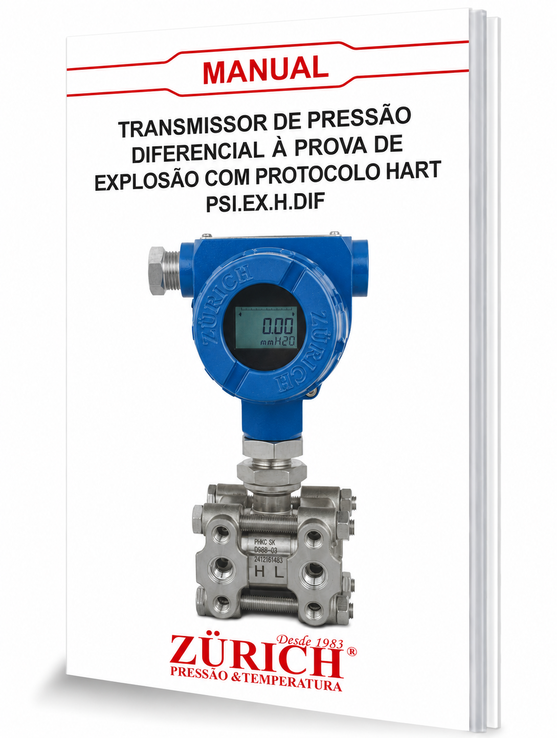 Manual Linha PSI.EX.H.DIF  Com Flange conforme IEC 61518 e Protocolo HART