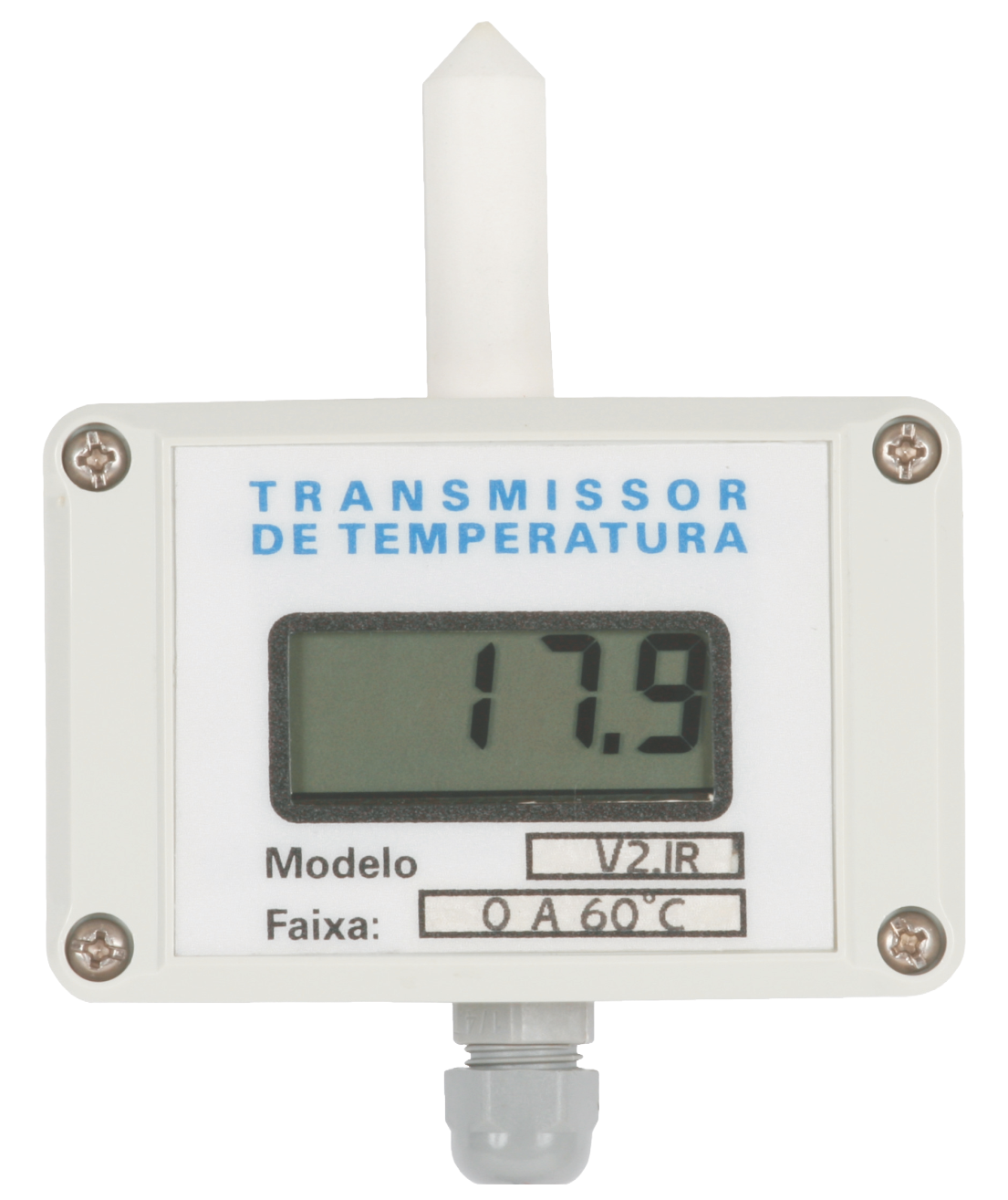 V2.IR - Transmissor de Temperatura Relativa com indicação local.