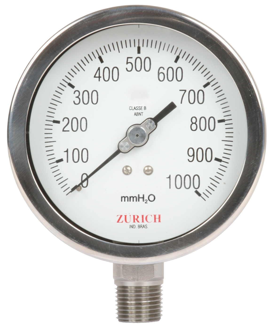 ZIC.1 - Manômetro Capsular Total Inox