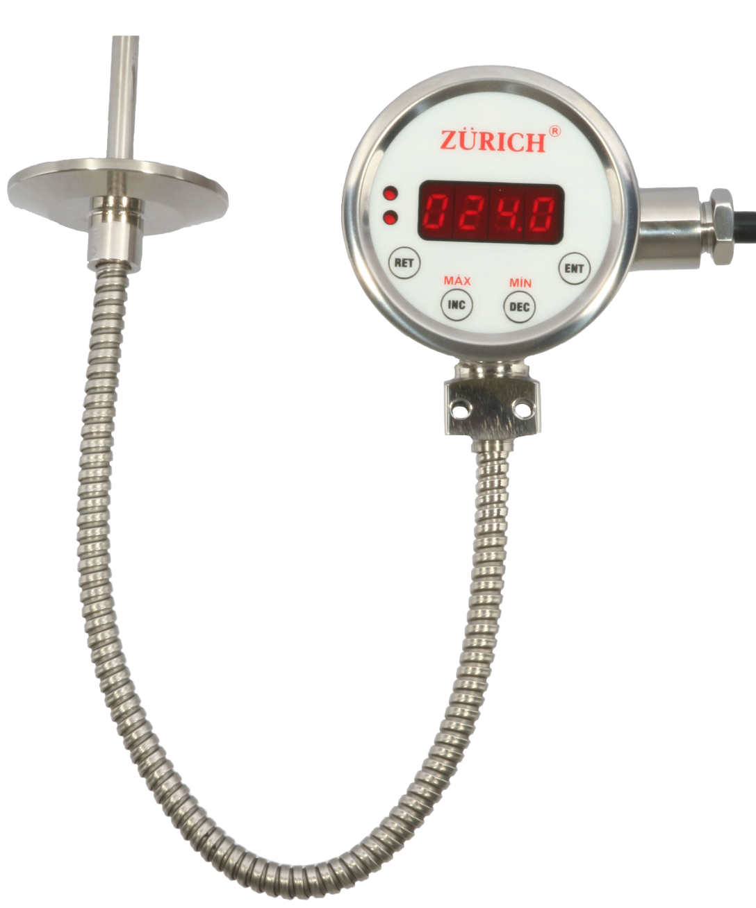 V3.S.FLEX - Termômetro Digital Sanitário com Transmissor e Termostato de Temperatura com Conexão Remota